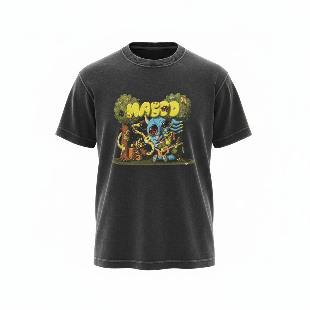 Magoo x Jimmy Alonzo T-Shirt - Black Vintage Wash