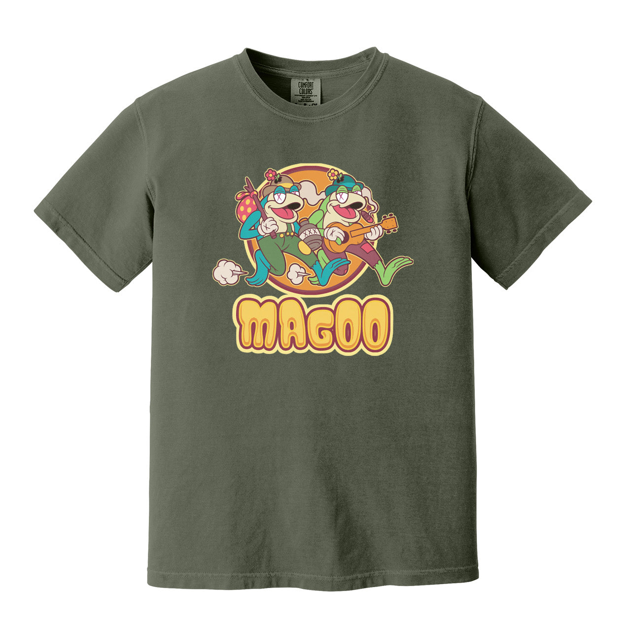 Hobo Frogs T-Shirt - Moss