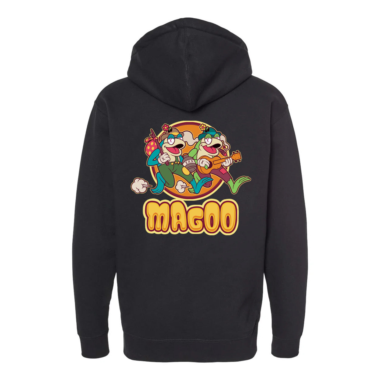 Hobo Frogs Zip-UP Hoodie - Black