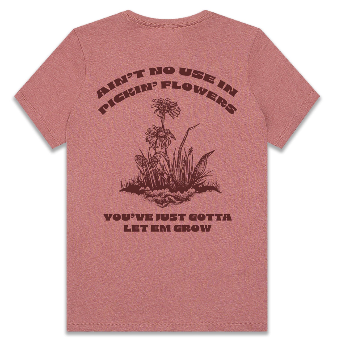 Women's Pickin Flowers T-Shirt - Rose