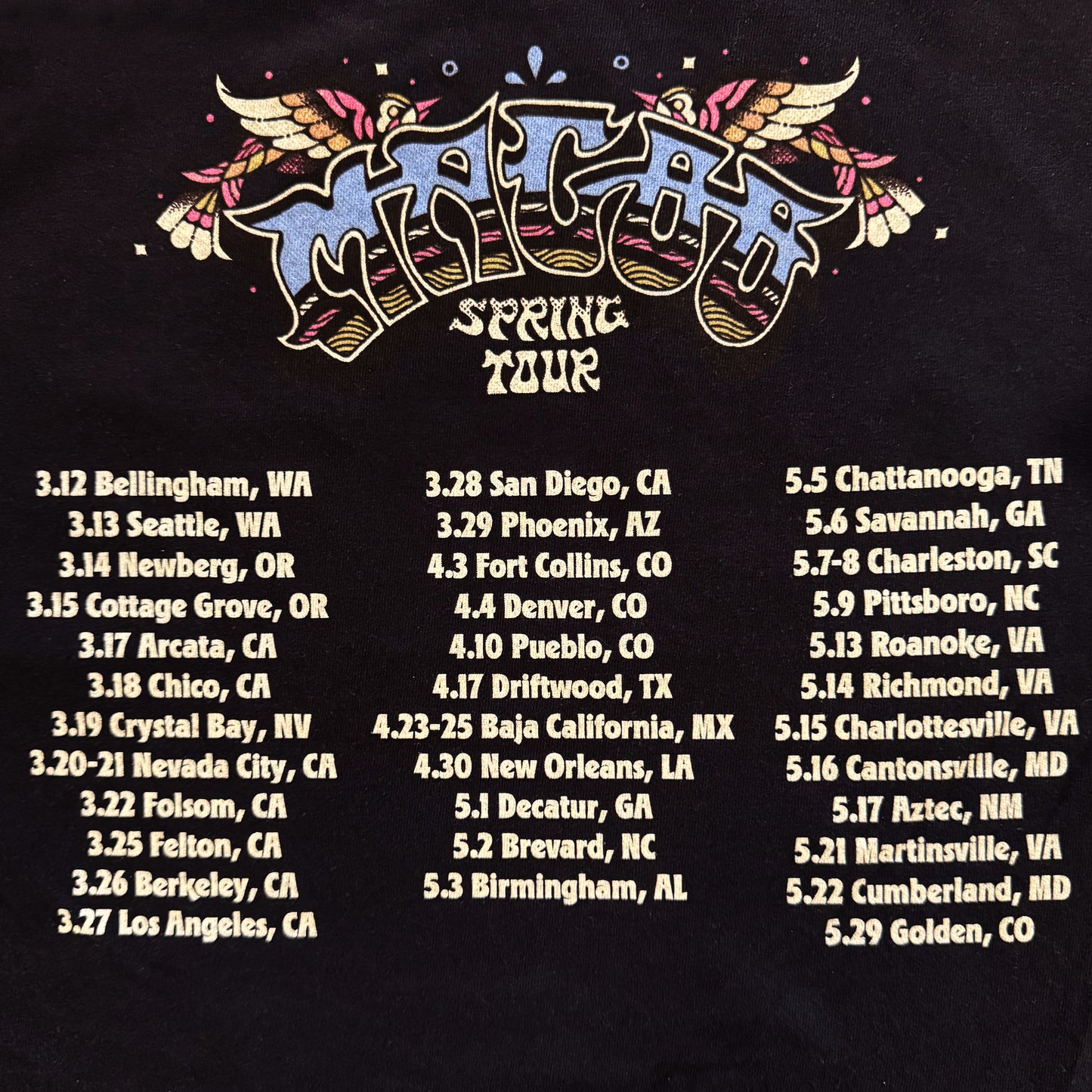 Magoo x Tiffany Chin 2026 Spring Tour T- Shirt -Black