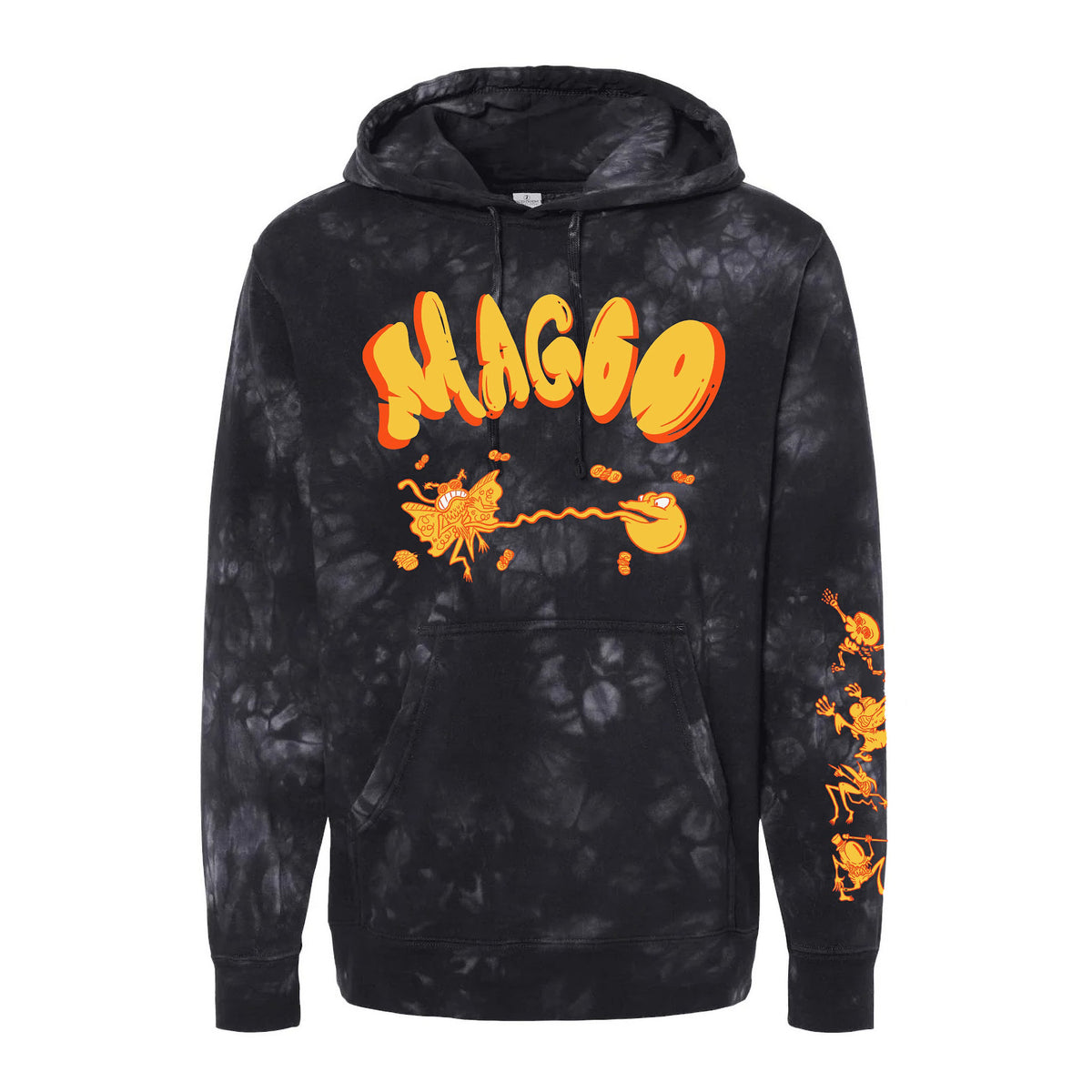 Frog Vs. Fly (Black - Reverse Tie Dye)