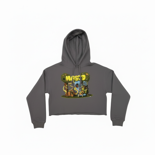 Magoo x Jimmy Alonzo Crop Hoodie -Storm Grey