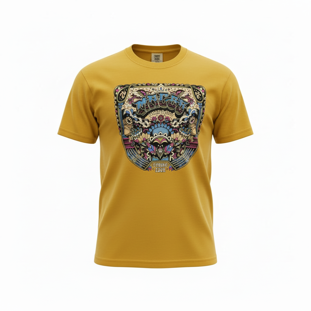 Magoo x Tiffany Chin 2026 Spring Tour T-Shirt-Mustard